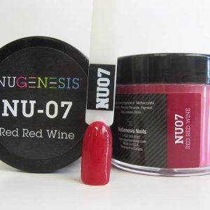 NUGENESIS - Nail Dipping Color Powder 43g NU 07 Red Red Wine