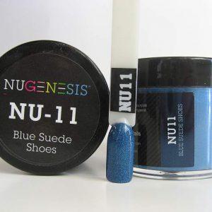 NUGENESIS - Nail Dipping Color Powder 43g NU 11 Blue Suede Shoes