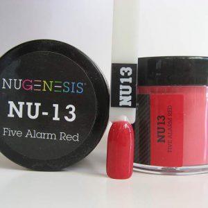 NUGENESIS - Nail Dipping Color Powder 43g NU 13 Five Alarm Red
