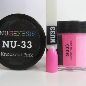 NUGENESIS - Nail Dipping Color Powder 43g NU 33 Knockout Pink