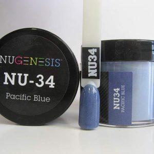 NUGENESIS - Nail Dipping Color Powder 43g NU 34 Pacific Blue