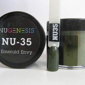 NUGENESIS - Nail Dipping Color Powder 43g NU 35 Emerald Envy