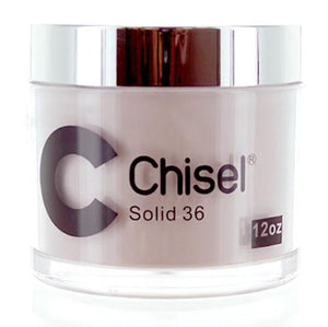 Chisel Nail Art - Dipping Powder Pink & White 12 oz - Solid 36
