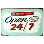 8"x12" "COME IN WE'RE OPEN " And " SORRY WE'RE CLOSED " Vintage Metal Sign Tin Poster Pub Bar Cafe Shop Retro Plaque A409
