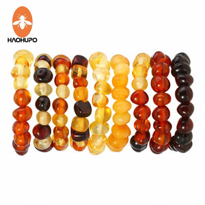 HAOHUP 100% Baltic Amber Adjustable Ring for Women  Natural Gemstone Wedding Jewelry The 2pc cheaper