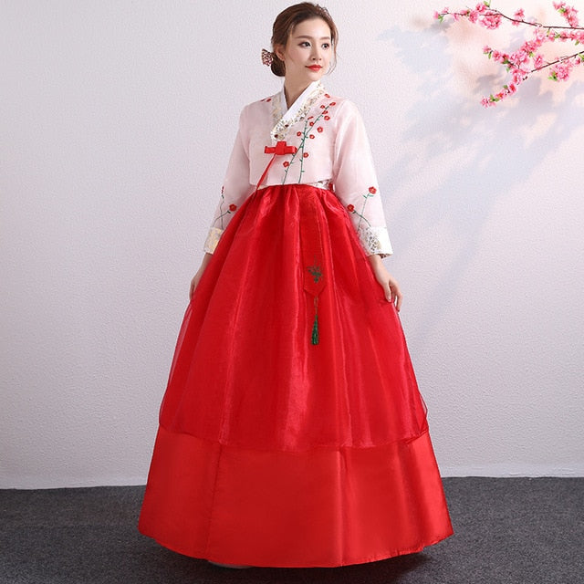 Korean Hanbok Traditional Performance Costumes for Women Elegant Hanbok Palace Korea Wedding Oriantal Dance Costume