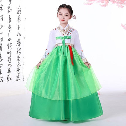 Korean Hanbok Traditional Performance Costumes for Women Elegant Hanbok Palace Korea Wedding Oriantal Dance Costume