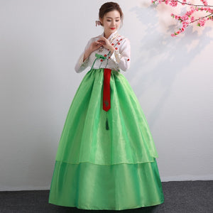 Korean Hanbok Traditional Performance Costumes for Women Elegant Hanbok Palace Korea Wedding Oriantal Dance Costume