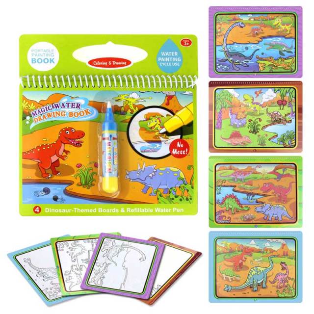 Magic Water Drawing Books Coloring Books Doodle & Magic Pen Painting Drawing Board Children DIY Painting Toys Birthday Gifts