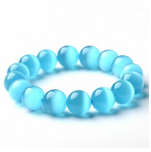 New Design Blue Opal Beads Bracelet & Bangle for Women and Girl, Natural Stone Bead Jewelery,Christmas Gifts