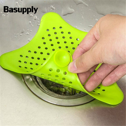 Silicone Anti-blocking Sink Drain Filter Bathtub Hair Catcher Stopper Trapper Drain Filter Strainer Bathroom Kitchen Accessories