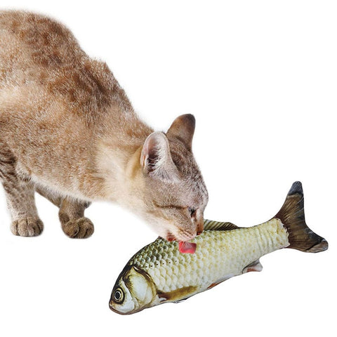Legendog Creative Fish Shape Pet Toy Fish Shape Bite Resistant Catnip Cat Toy Pet Chew Toy Pet Interaction Training Supplies