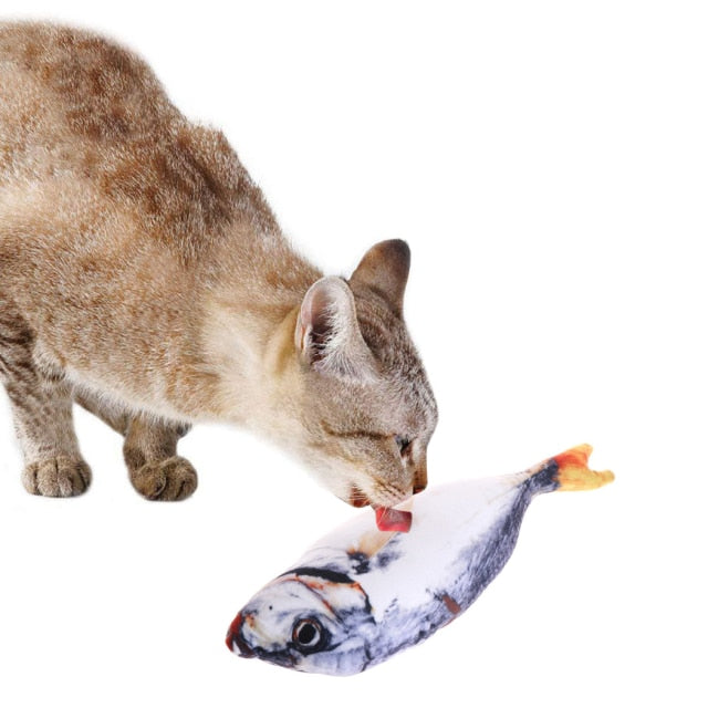 Legendog Creative Fish Shape Pet Toy Fish Shape Bite Resistant Catnip Cat Toy Pet Chew Toy Pet Interaction Training Supplies