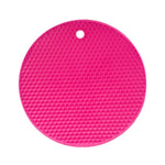 2pcs Multifunctional Round Heat Resistant Silicone Mat Cup Coasters Non-slip Pot Holder Table Placemat Kitchen Accessories Tool