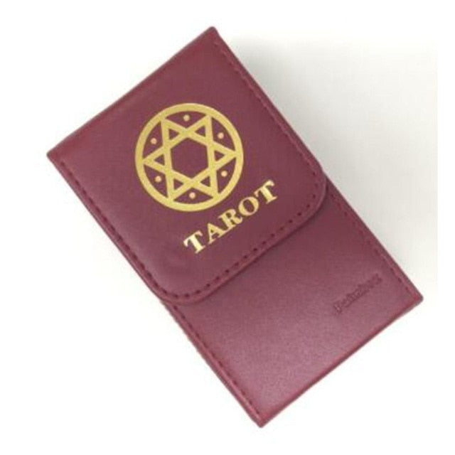 High quality tarot storage box double leather collection board game card box storage bag pentagram tablecloth FT030