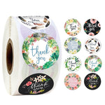 500pcs Thank You Stickers Seal Labels Scrapbook Handmade Sticker Wedding Party Christmas Gift Bag Decorations