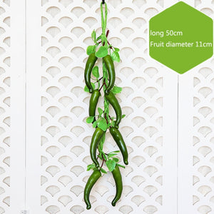 Artificial Simulation Food Vegetables Fruit PU Red Pepper Fake Lemon Vegetables For Home Restaurant Kitchen Garden Art Decor