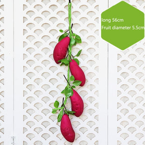 Artificial Simulation Food Vegetables Fruit PU Red Pepper Fake Lemon Vegetables For Home Restaurant Kitchen Garden Art Decor