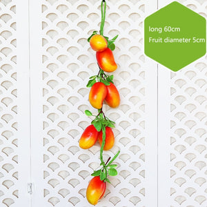 Artificial Simulation Food Vegetables Fruit PU Red Pepper Fake Lemon Vegetables For Home Restaurant Kitchen Garden Art Decor