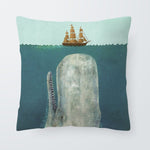 Nautical Ocean Cushion Killer Whale Creativity Pillow Case Blue Seahorse Modern Living Room For Sofa Throw Pillow 45X45Cm Velvet