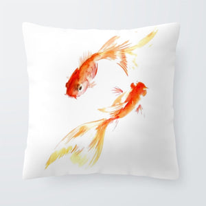 Nautical Ocean Cushion Killer Whale Creativity Pillow Case Blue Seahorse Modern Living Room For Sofa Throw Pillow 45X45Cm Velvet