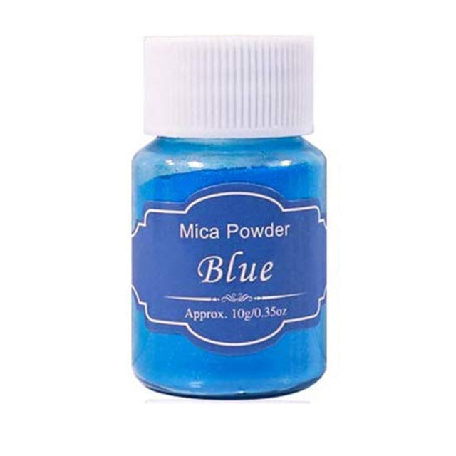 Pearl Mica Powder Epoxy Resin Dye 14 Colors Powder Pigments for DIY Arts, Crafts , Paint, Nail Polish, Soap Making, Coloring Mix