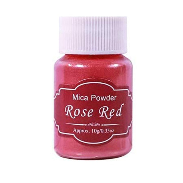 Pearl Mica Powder Epoxy Resin Dye 14 Colors Powder Pigments for DIY Arts, Crafts , Paint, Nail Polish, Soap Making, Coloring Mix