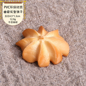 6Pc Artificial Cookie Faux Cookie Model Home Simulation Biscuit Food Dessert Baking Kitchen Decoration Table Window Props