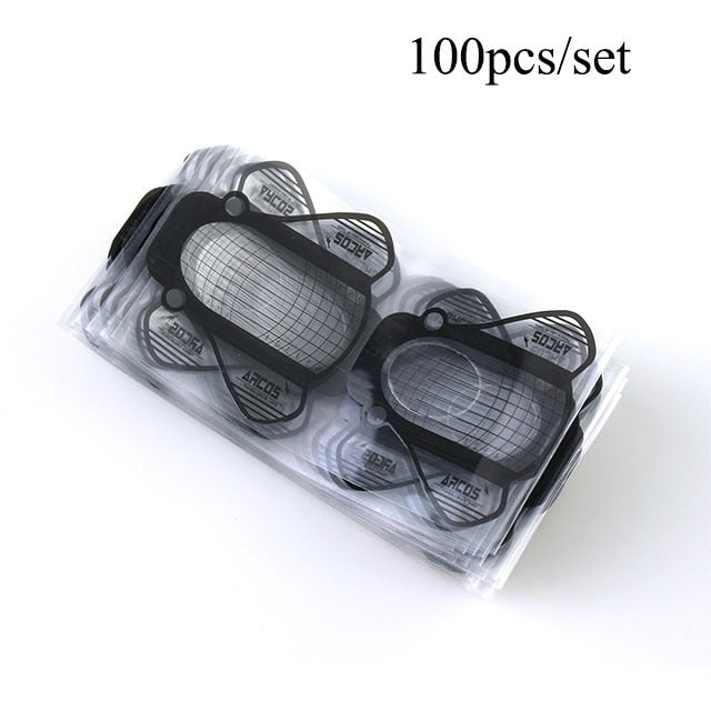 100pcs Or 20pcs/Pack Nail Form Transparent Nail Extension Sticker Plastic Forms Guide Stencil Manicure Tips