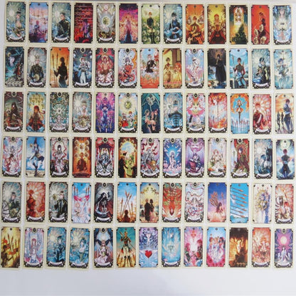 new Tarot cards oracles deck mysterious divination mystical manga tarot deck for women girls cards game board game