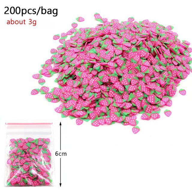 Slimes Addition Soft Fruit Fimo Slices For Slime Fluffy Lizun DIY Nail Mobile Supplies Slime Charm Accessories Kits For Children