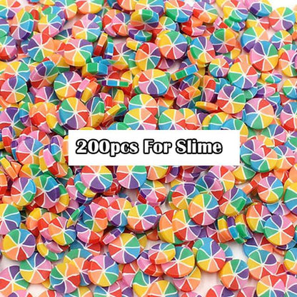 Slimes Addition Soft Fruit Fimo Slices For Slime Fluffy Lizun DIY Nail Mobile Supplies Slime Charm Accessories Kits For Children