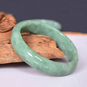Jadery 100% Grade A Natural Emerald Jade Bangle Women Handmade Carved Gemstone Bracelets & Bangles Party Fine Jewelry