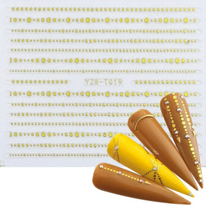 LCJ 1pc 3D Stickers For Nails Letter Leaf Flower Slider Nail Art Manicure Adhesive Tips Decals DIY Polish Decoration