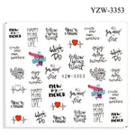 2021 NEW Nail Sticker Women Face Sketch Abstract Image Sexy Girl Nail Art Self-adhesive Decal Tattoos Sliders Manicure DIY Tools