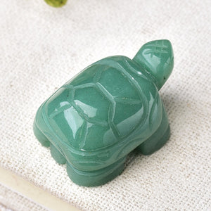 1PC Natural Crystal Rose Quartz Tortoise Amethyst Opal Animals Healing Stone Home Decor Fish Tank Crafts Small Decoration