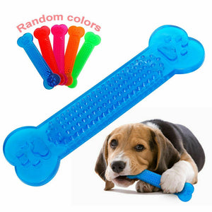 Hot Sale Pet Dog Chew Toys Rubber Bone Toy Aggressive Chewers Dog Toothbrush Doggy Puppy Dental Care For Dog Pet Accessories