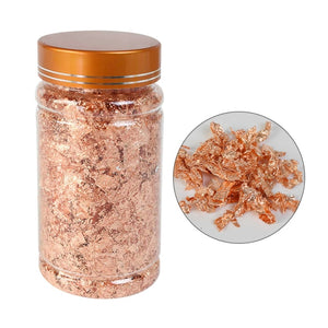 1 bottle Decorative Gold Leaf Flakes 3g Gold Silver Confetti DIY Nail Art Painting Material Decorating Foil Paper Party Supplies