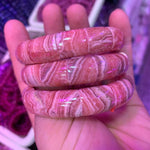 Genuine Pink Argentina Rhodochrosite stone bracelet Precious gemstone bangle for woman for gift wholesale !