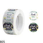 500pcs Thank You Stickers 1inch Round Gift Seal Label Sticker Diary Stationery Stickers For Wedding Party Decor Handmade Sticker