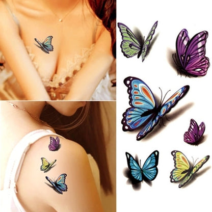 Waterproof Temporary Tattoo sticker on ear finger music note bird stars line streak henna tatto flash fake tatoo for women 24