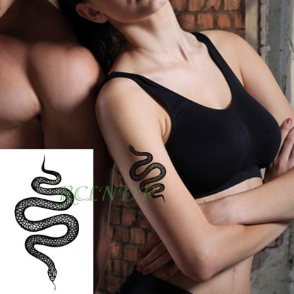 Waterproof Temporary Tattoo sticker on ear finger music note bird stars line streak henna tatto flash fake tatoo for women 24