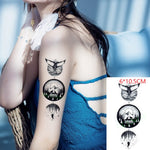 Waterproof Temporary Tattoo Stickers Moon Hill forest star Fake Tatto Flash Tatoo Tatouage Body Art Hand Foot for Girl Women Men