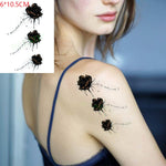 Waterproof Temporary Tattoo Sticker sexy baby's breath flower tatto birds gun feather Water Transfer fake flash tattoos
