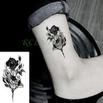 Waterproof Temporary Tattoo Sticker sexy baby's breath flower tatto birds gun feather Water Transfer fake flash tattoos