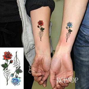 Waterproof Temporary Tattoo Sticker sexy baby's breath flower tatto birds gun feather Water Transfer fake flash tattoos