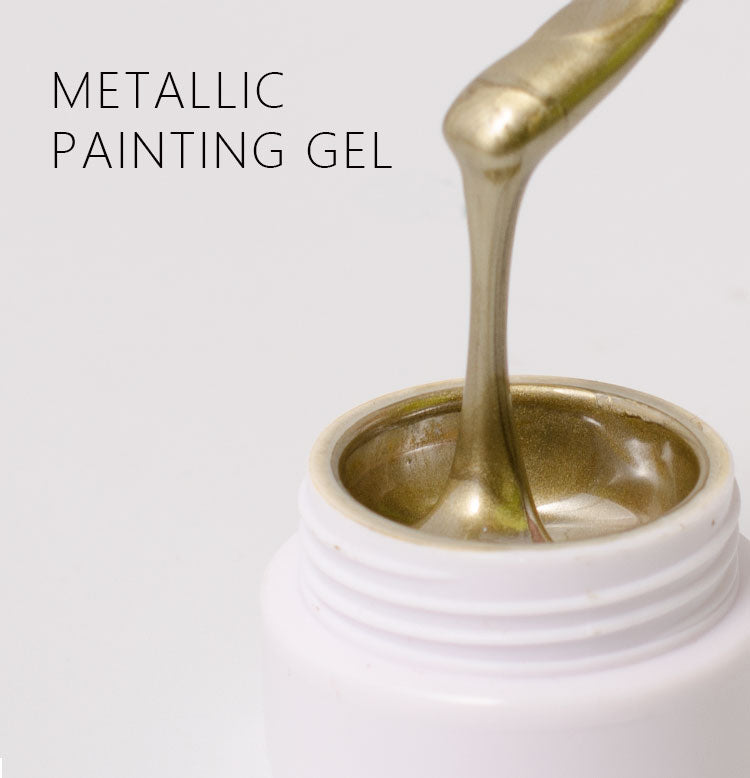 5g High Thick Gold Rose Silver Mirror Metallic Creat 3D Draw Led Nail Art Beauty Salon Supplies Paint Lacquer Glue UV Gel Polish