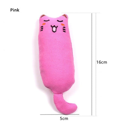 Teeth Grinding Catnip Toys Funny Interactive Plush Cat Toy Pet Kitten Chewing Vocal Toy Claws Thumb Bite Cat mint For Cats hot