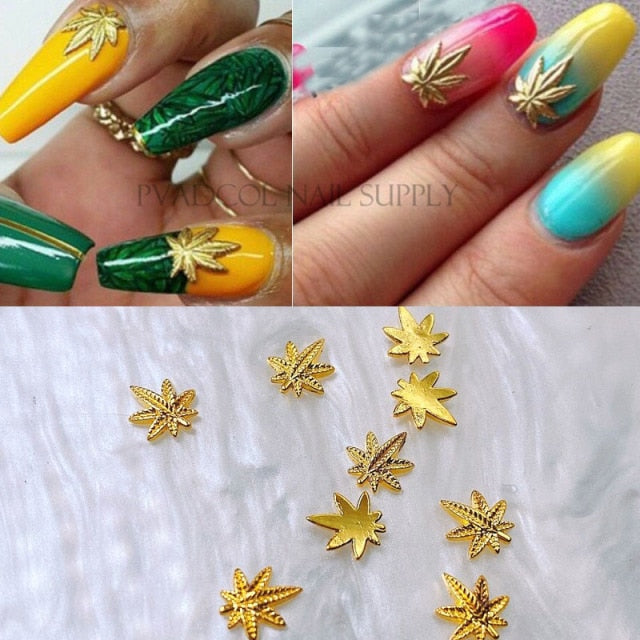 Bee Nails 3D Alloy Metal Nail Art Manicure Charms Gold Plated Salon Tips Rhinestones Decoration