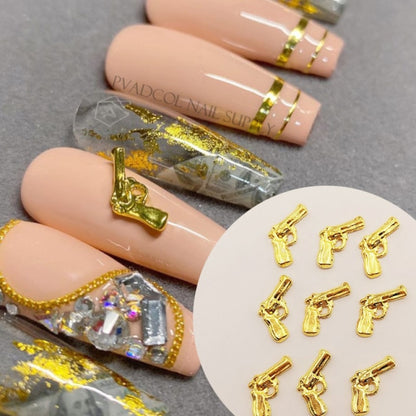 Bee Nails 3D Alloy Metal Nail Art Manicure Charms Gold Plated Salon Tips Rhinestones Decoration